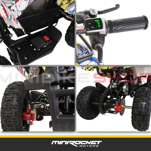 Dječji Kvad Quad ATV Eco Torino 1000W 36V Zeleni kamuflazni