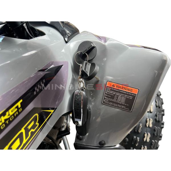 Dječji Kvad Quad ATV MiniRaptor 110cc, sivi